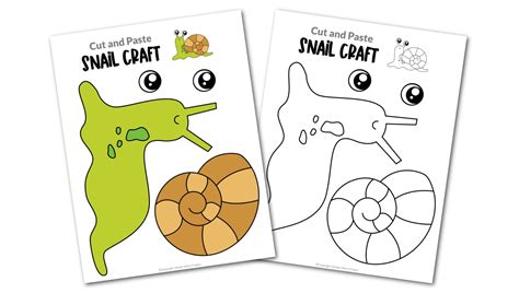 Snail Craft Template